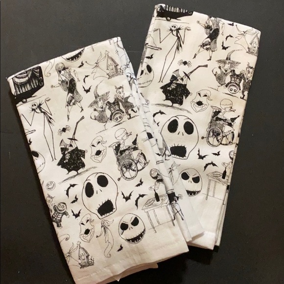 Disney Kitchen Nwt Nightmare Before Christmas Kitchen Towels Poshmark